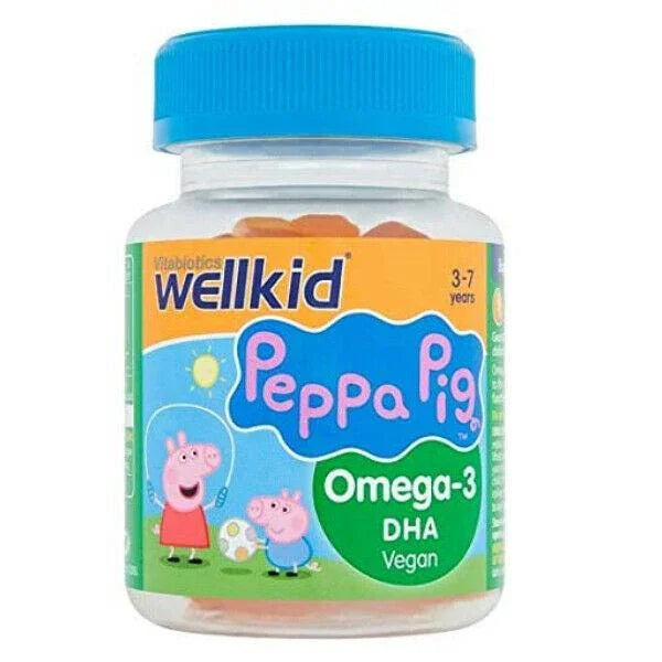 Wellkid Peppa Pig Omega-3 Soft Jellies x 30 by Vitabiotics - Vitabiotics EasyMeds Pharmacy