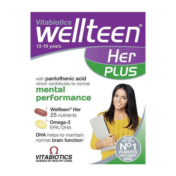 Wellteen Her Plus Tablets x 56 by Vitabiotics - Vitabiotics EasyMeds Pharmacy