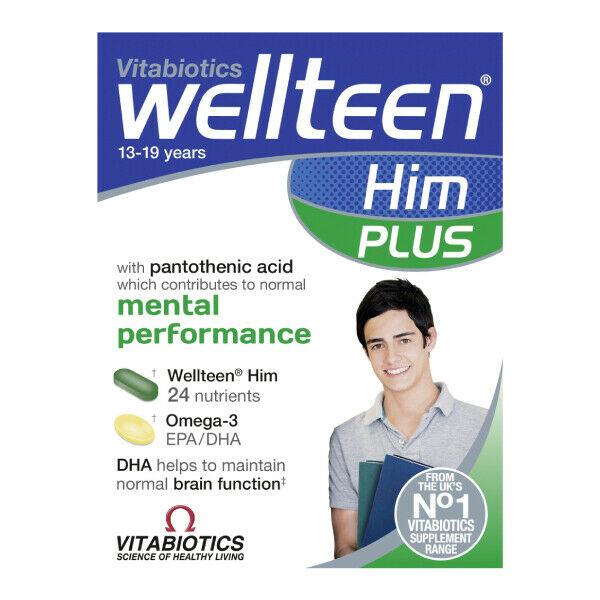 Wellteen Him Plus Tablets x 56 by Vitabiotics - Vitabiotics EasyMeds Pharmacy