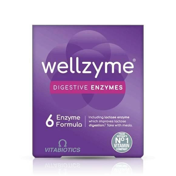 Wellzyme 6 Enzyme Capsules x 60 - Vitabiotics EasyMeds Pharmacy