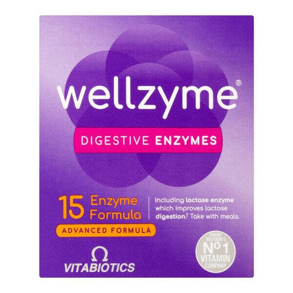 Wellzyme 15 Enzyme Advanced Capsule x 60 - Vitabiotics EasyMeds Pharmacy