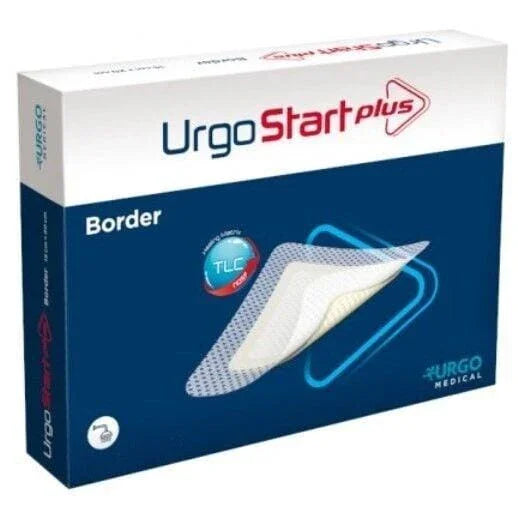Urgostart Plus Pad Border Wound Dressings 13cm x 13cm x 10 - Urgo EasyMeds Pharmacy