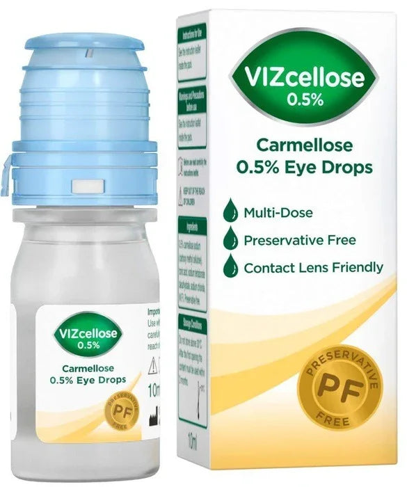 VIZcellose 0.5% Carmellose Eye Drops 10ml Dry Eye Drops - Vizcellose EasyMeds Pharmacy
