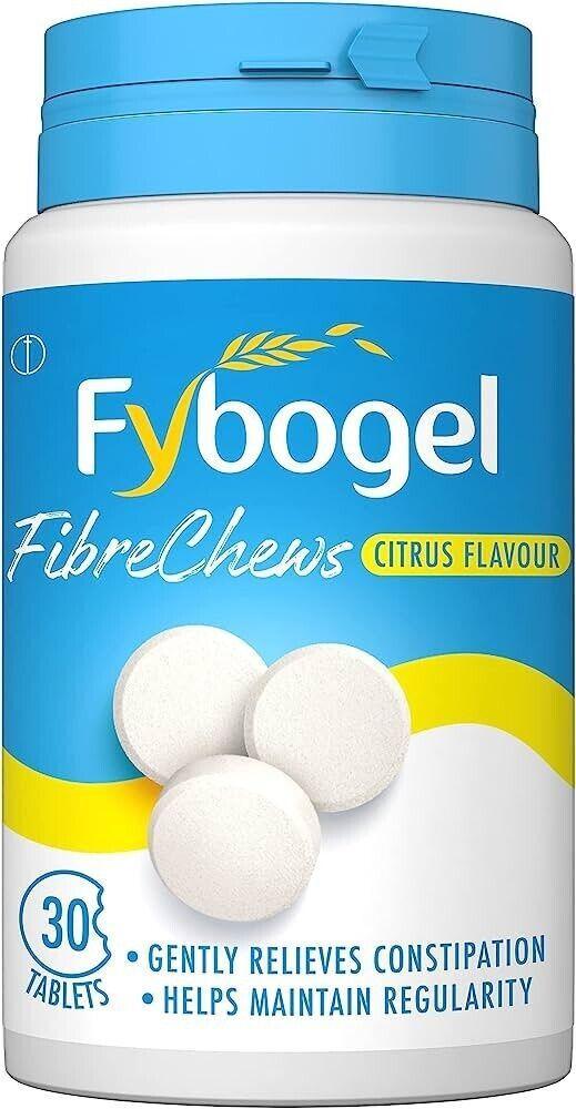 Fybogel FibreChews Chewable Tablet Laxative x 30 | Citrus Flavour - Fybogel EasyMeds Pharmacy