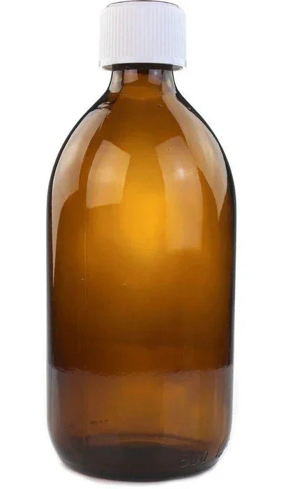 Medicine Amber Glass Bottles & Cap 500ml for Tablets/Liquids | Child-resistant - EasyMeds EasyMeds Pharmacy