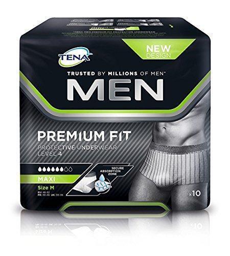 TENA Men Premium Fit Protective Incontinence Underwear Level 4 - S/M x 10 - Tena EasyMeds Pharmacy