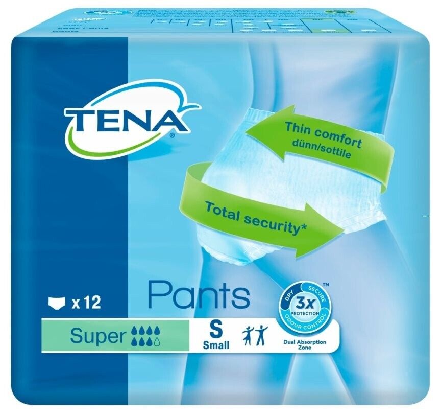 TENA Incontinence Pants Super Small x 12 - Tena EasyMeds Pharmacy