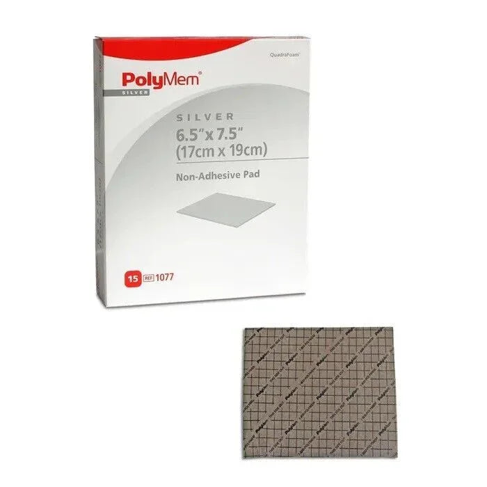 Polymem Silver Non Adhesive Pad Dressing 17cm x 19cm x 15 - Polymem EasyMeds Pharmacy