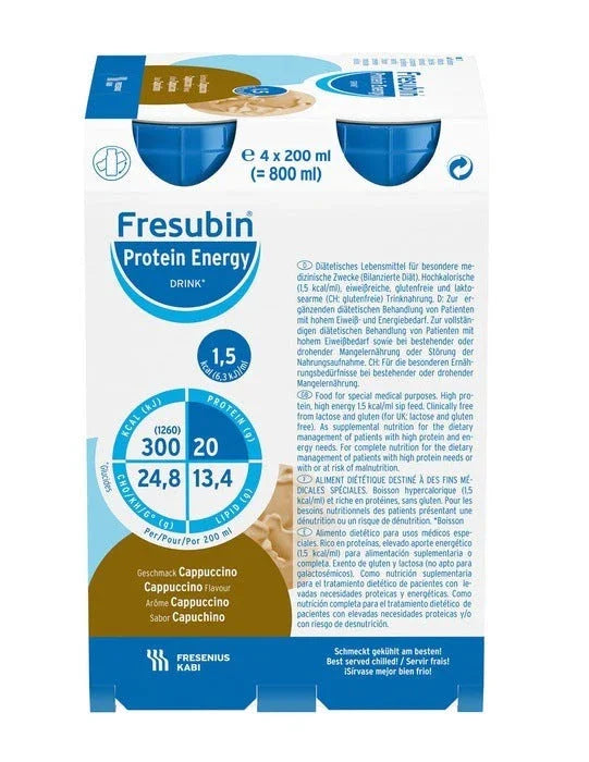 Fresubin Protein Energy Cappucino ( 4 x 200ml) - Fresenius EasyMeds Pharmacy