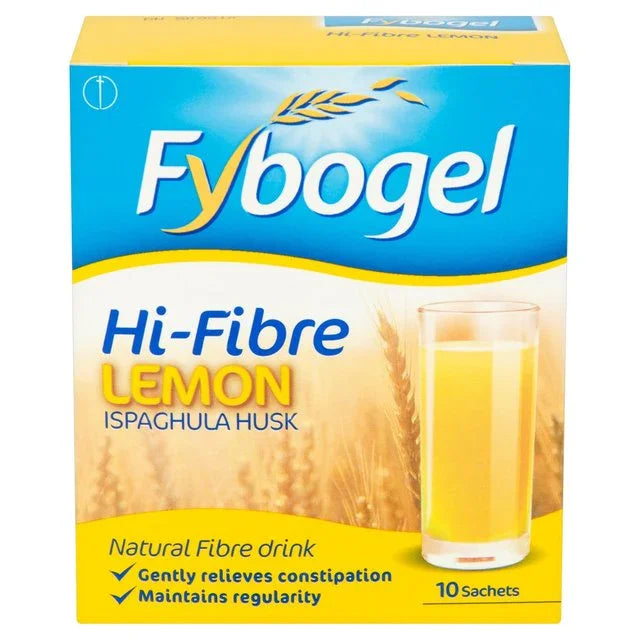 Fybogel Hi Fibre Sachets x 10/30 (Orange, Lemon) - Reckitt Benckiser EasyMeds Pharmacy