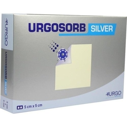 Urgosorb Silver Dressing 5cm x 5cm x 10 Sterile Absorbent Anti-bact Alginate - Urgosorb EasyMeds Pharmacy