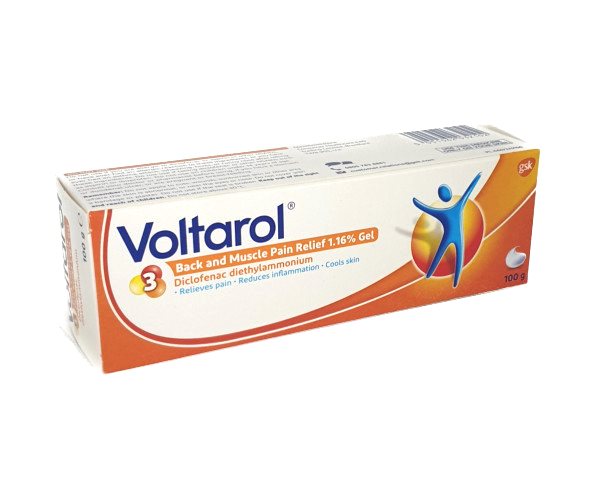 Voltarol Back & Muscle Pain Relief 1.16% Gel 100g - GlaxoSmithKline EasyMeds Pharmacy