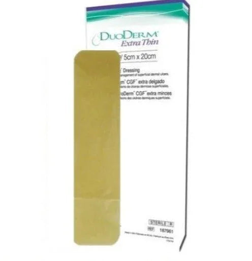 Duoderm Extra Thin Dressings 5cm x 20cm x 10 Hydrocolloid S164 - Convatec EasyMeds Pharmacy