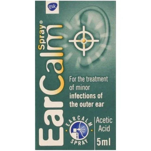 Ear Calm/Earcalm Ear Spray 5ml - For Ear Irritation - GlaxoSmithKline EasyMeds Pharmacy