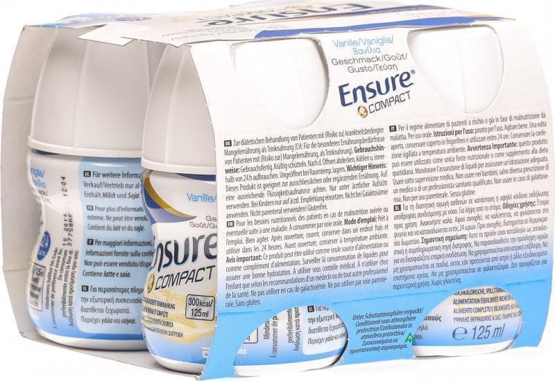 Ensure Compact Vanilla 4x125ml x 6 Packs - Abbott EasyMeds Pharmacy