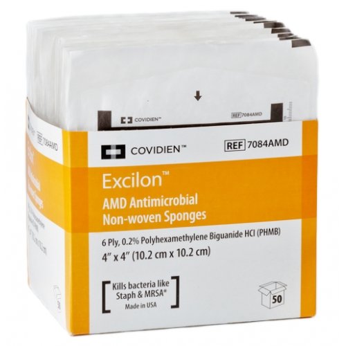 Excilon AMD Sponges 10cm x 10cm x 50 - 6-ply Drain Sponges - Excilon EasyMeds Pharmacy