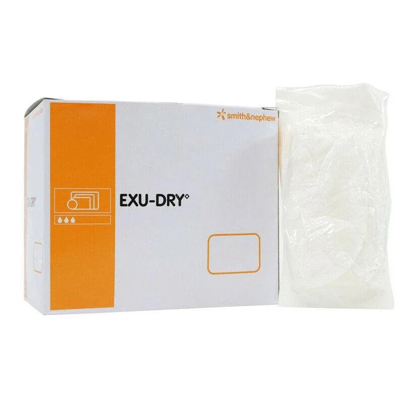 Exu-Dry Absorbent Cellulose Dressing with Fluid Repellent 10cm x 15cm x 10 - Smith & Nephew EasyMeds Pharmacy