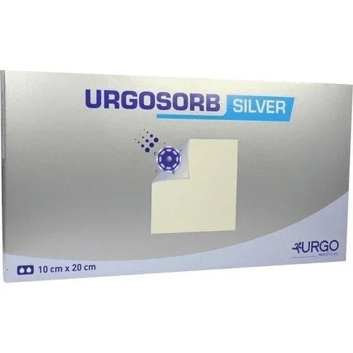 Urgosorb Silver Dressing 10cm x 20cm x 5 Sterile Absorbent Anti-bact Alginate - Urgo Medical EasyMeds Pharmacy