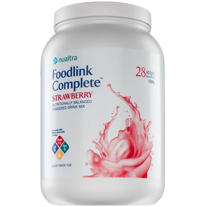 Foodlink Complete Strawberry Tub 1596g - Nualtra EasyMeds Pharmacy