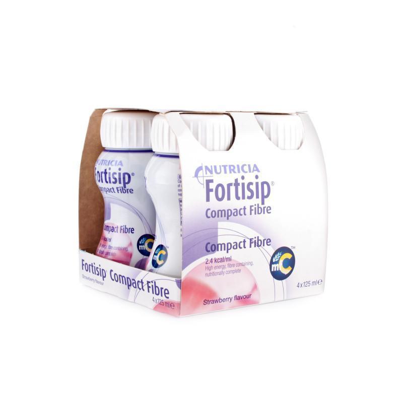 Fortisip Compact Fibre Strawberry ( 4 x 125ml) - Nutricia EasyMeds Pharmacy