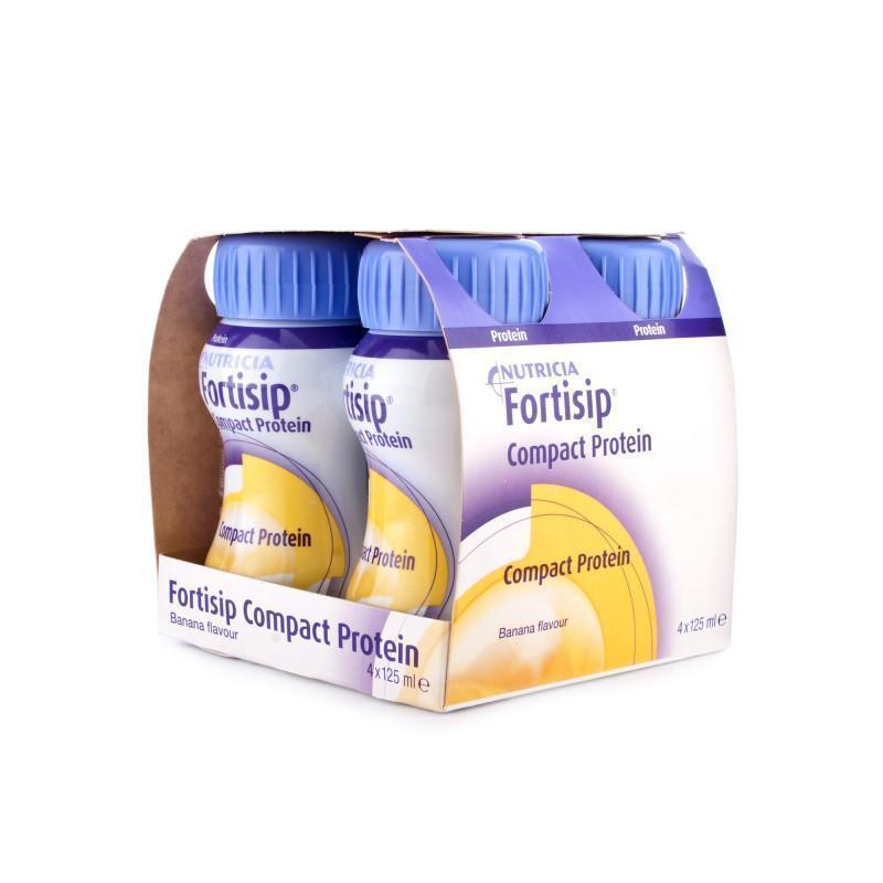 Fortisip Compact Protein Banana ( 4 x 125ml) - Nutricia EasyMeds Pharmacy