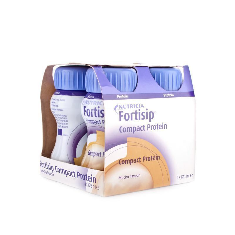 Fortisip Compact Protein Mocha ( 4 x 125ml) - Nutricia EasyMeds Pharmacy