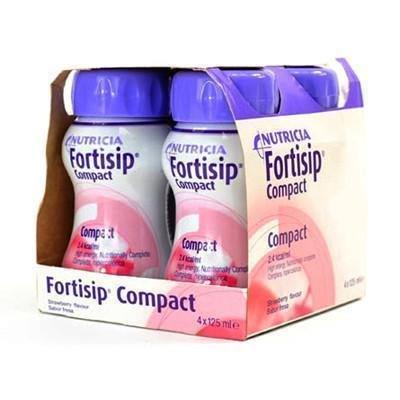 Fortisip Compact Strawberry ( 4 x 125ml) - Nutricia EasyMeds Pharmacy