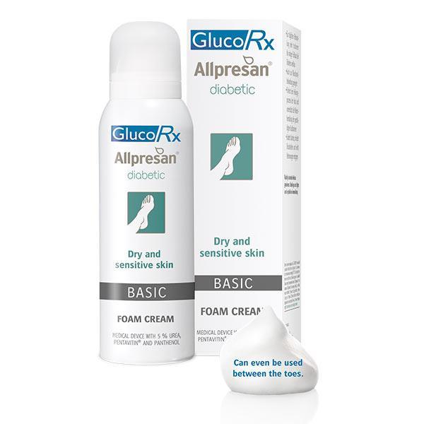 GlucoRx Allpresan Diabetic Foot Foam Cream Basic 300ml x1 - GlucoRx EasyMeds Pharmacy