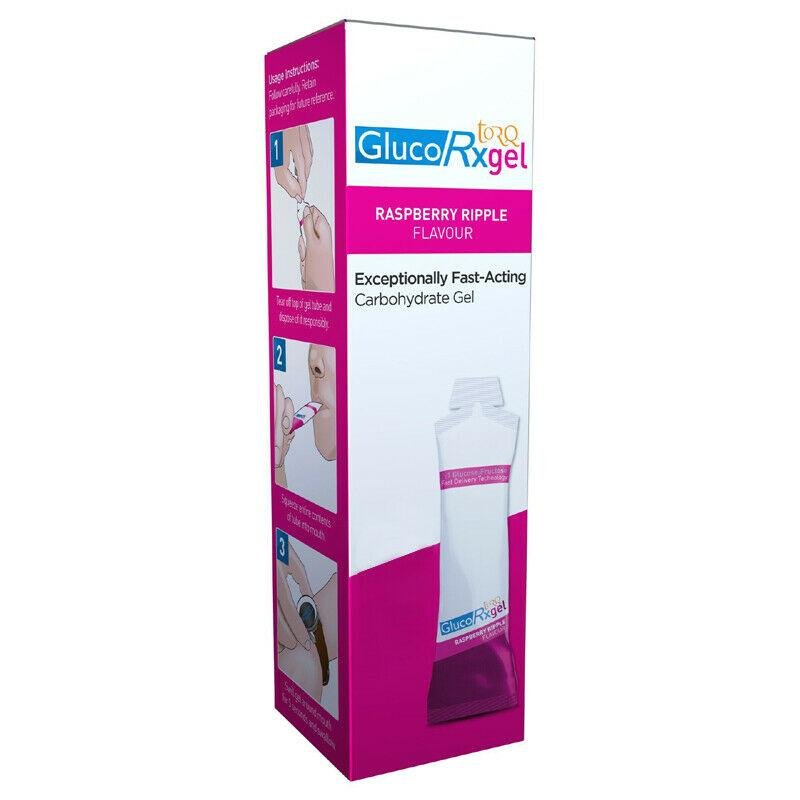 Glucorx ToRQ Gel Raspberry Ripple Flavour x 3 - Glucorx EasyMeds Pharmacy