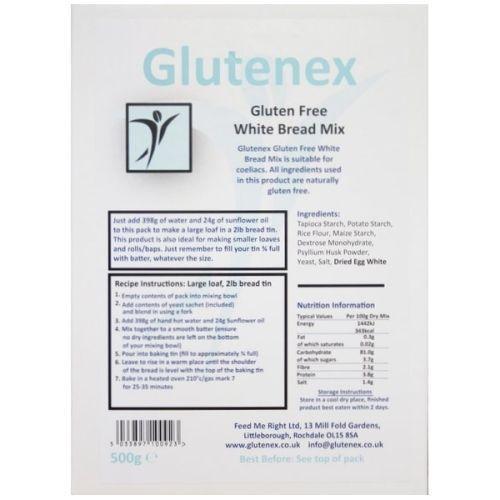 Glutenex Gluten Free White Bread Mix 500g -   Glutenex EasyMeds Pharmacy