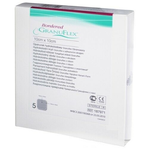 Granuflex Bordered Sterile Dressing(s) 10cm x 10cm Ulcers/Burns/Wounds/Abrasions - Convatec EasyMeds Pharmacy