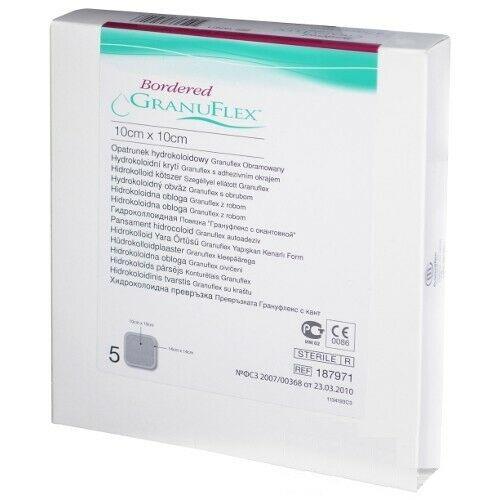 Granuflex Bordered Sterile Dressing(s) 10cm x 10cm Ulcers/Burns/Wounds/Abrasions - Convatec EasyMeds Pharmacy