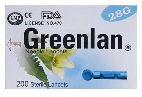 Greenlan 28G Needle Lancets x 200 - Greenlan EasyMeds Pharmacy
