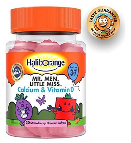 Haliborange Mr. Men Little Miss Calcium & Vitamin D for Kids 3-7 - 30 Strawberry Flavour Softies - Seven Seas EasyMeds Pharmacy