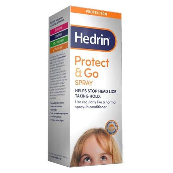 Hedrin Protect and Go Lice Conditioning Spray - 120ml - Hedrin EasyMeds Pharmacy