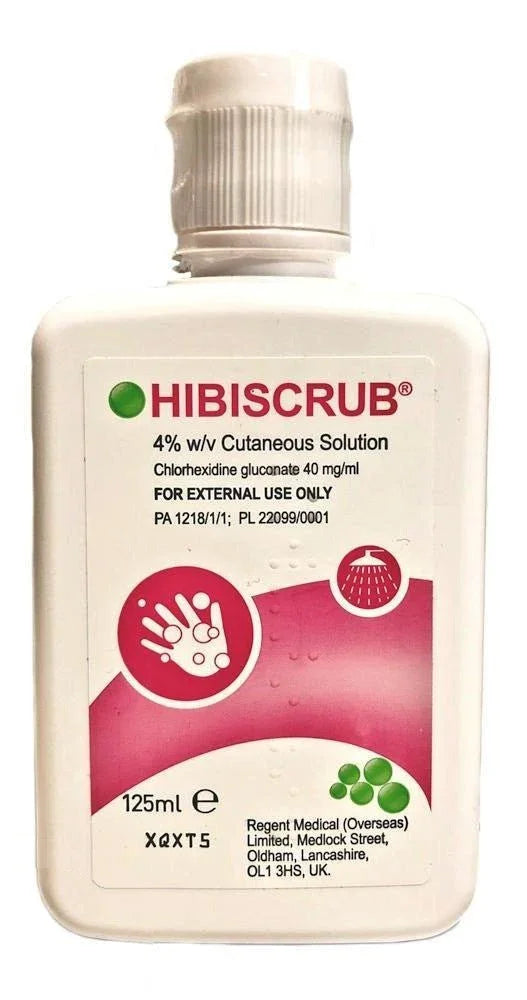 HiBiScrub Skin Wash - Antimicrobal Skin Cleanser 125ml - HiBiScrub EasyMeds Pharmacy