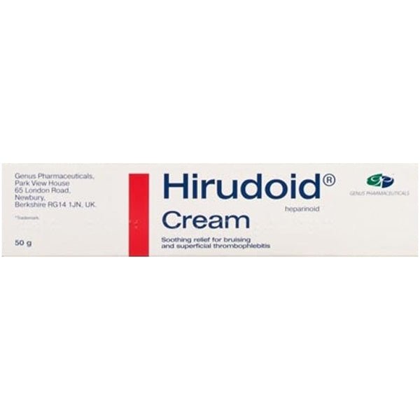 Hirudoid Cream Soothing Relief for Bruising - 50g -   Thornton & Ross EasyMeds Pharmacy
