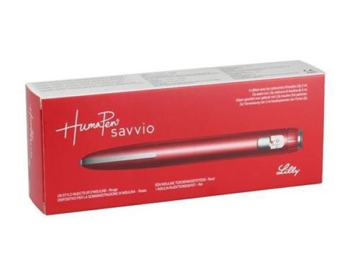 Humapen Savvio Cartridge Pen Red - FREE UK P&P - Eli Lilly & Co Ltd EasyMeds Pharmacy