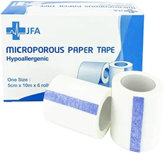 JFA Microporous Surgical Tape 5cm x 10m x 6 - JFA Medical EasyMeds Pharmacy