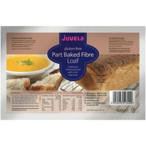 Juvela Gluten-Free Part-Baked Fibre Loaf 400g -   Juvela EasyMeds Pharmacy
