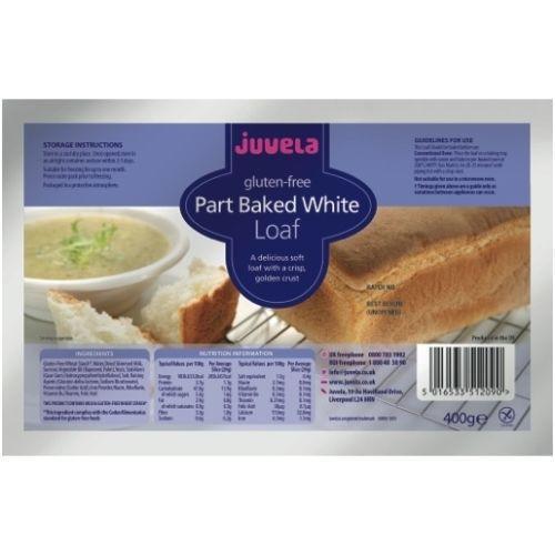 Juvela Gluten-Free Part-Baked White Loaf 400g -   Juvela EasyMeds Pharmacy