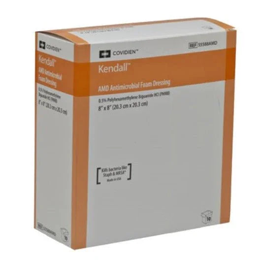 Kendall AMD Antimicrobial Square Foam Dressings 15cm x 15cm x 10 - H&R Healthcare EasyMeds Pharmacy