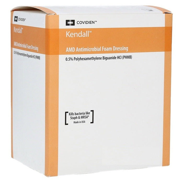 Kendall AMD Antimicrobial Sterile Foam Wound Dressings 10cm x 10cm x 10 - H&R Healthcare EasyMeds Pharmacy