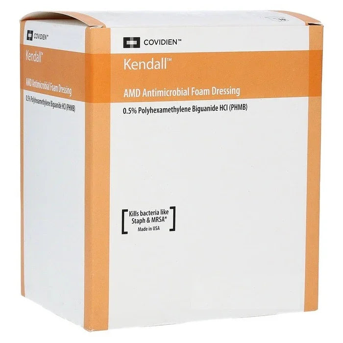 Kendall AMD Antimicrobial Sterile Foam Wound Dressings 10cm x 10cm x 10 - H&R Healthcare EasyMeds Pharmacy