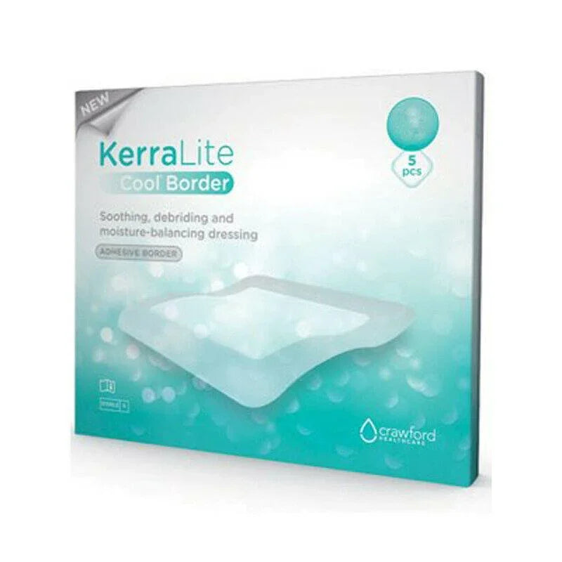 Kerralite Cool Adhesive Border Dressing 8cm x 8cm x 5 - Crawford Healthcare EasyMeds Pharmacy