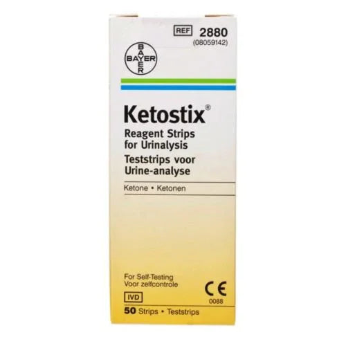 Ketostix Reagent Strips x50 - Ketostix EasyMeds Pharmacy