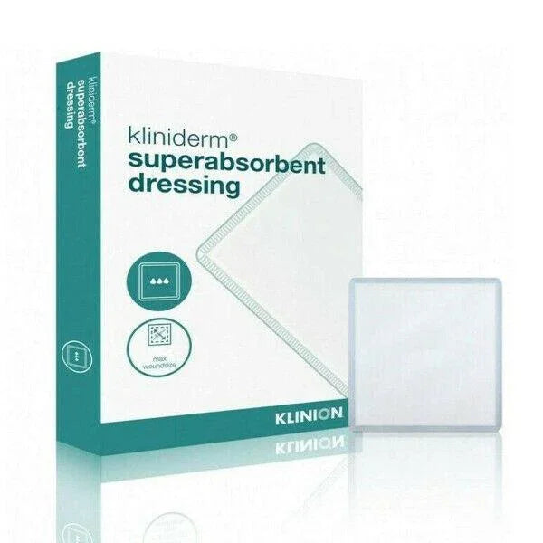Kliniderm Superabsorbent Wound Dressing 20cm x 40cm Pack of 10 wound dressing pack