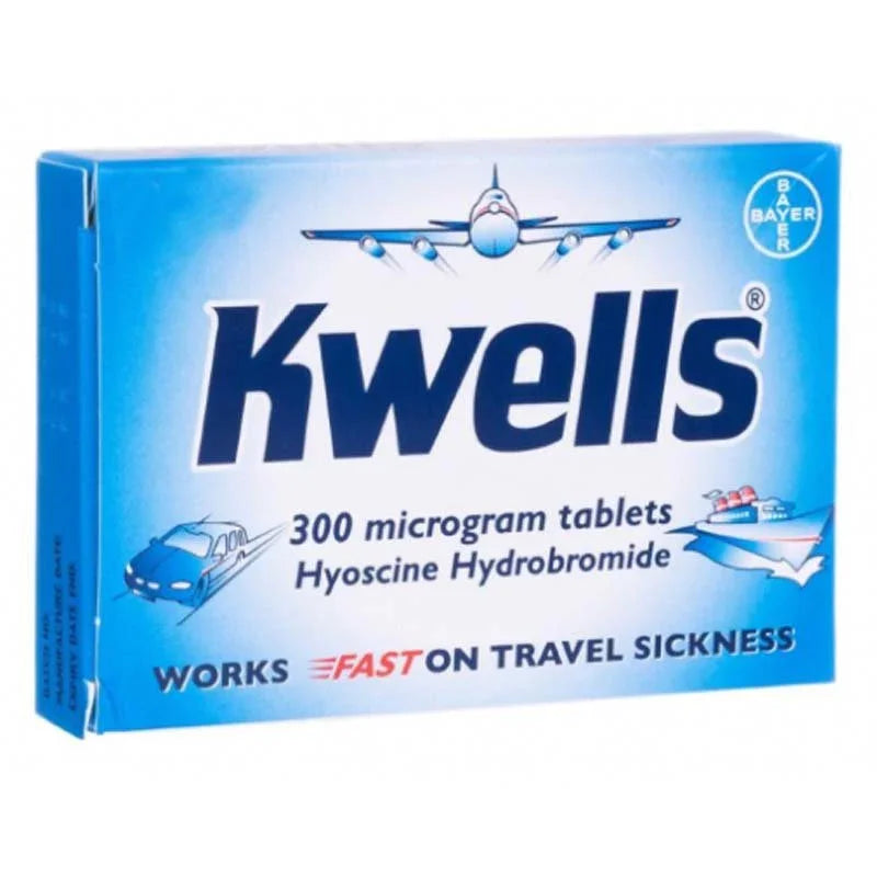 Kwells 300mcg Travel Sickness Relief Tablets x 12 - Dexcel H&B EasyMeds Pharmacy