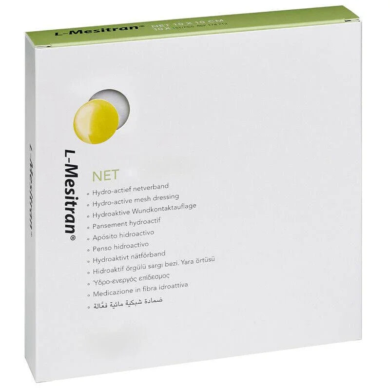 L-Mesitran Net Non-Adherent Dressing 10cm x 10cm, Pack 5, 10 - Aspen Medical EasyMeds Pharmacy