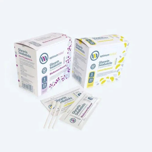 Lemon Glycerin Swabsticks x 25 - Optimum Medical Solutions EasyMeds Pharmacy